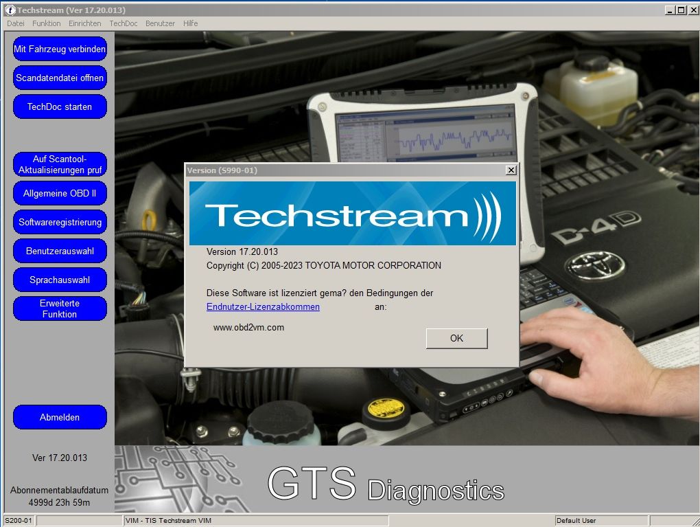 Techstream V17.20.013 VM DE